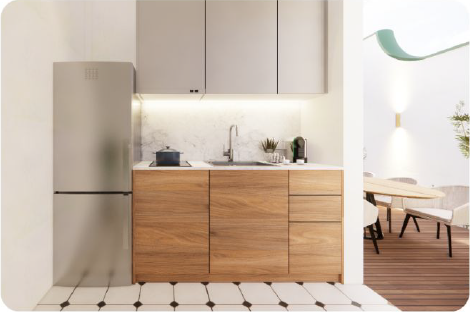 Artist Impression of kitchen. Photo Credit: Eco-Energy